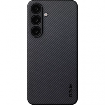 Husa Protectie Spate Pitaka MagEZ Case 6, pentru Samsung Galaxy S25 (Negru/Gri)