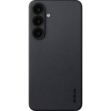 Husa Protectie Spate Pitaka MagEZ Case 6, pentru Samsung Galaxy S25 Plus (Negru/Gri)