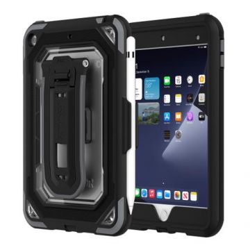 Husa tableta Griffin Survivor All-Terrain Antimicrobial pentru iPad Mini 4th/5th gen. bulk (Negru/Gri)