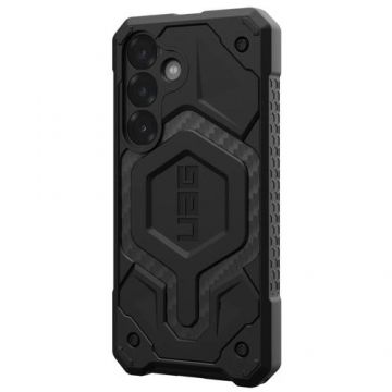 Husa UAG Monarch Pro Samsung Galaxy S25 Carbon Fiber, Negru