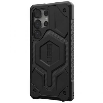 Husa UAG Monarch Pro Samsung Galaxy S25 Ultra Carbon Fiber, Negru