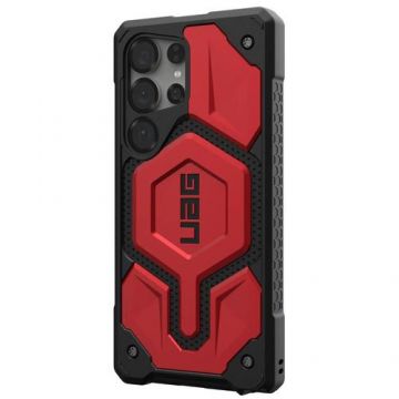 Husa UAG Monarch Pro Samsung Galaxy S25 Ultra, Negru/Rosu