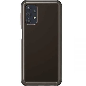 Samsung Carcasa Soft Clear Cover pentru Galaxy A32, EF-QA326TBEGEU, Black